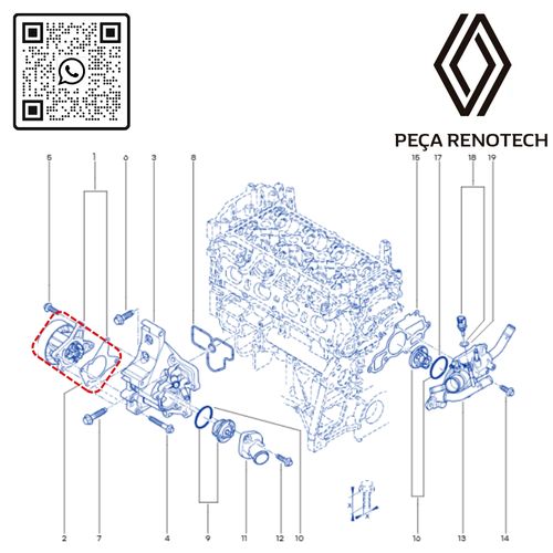 RN 210102-NX 210102773R BOMBA DE AGUA 2.0 16V M4R FLULIV 1.8TIIDASENTRA 2.0 4